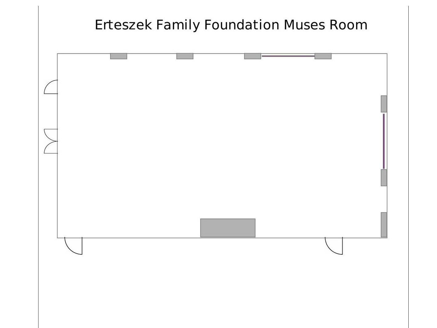 Blank Venue Diagram of the MUSES Room