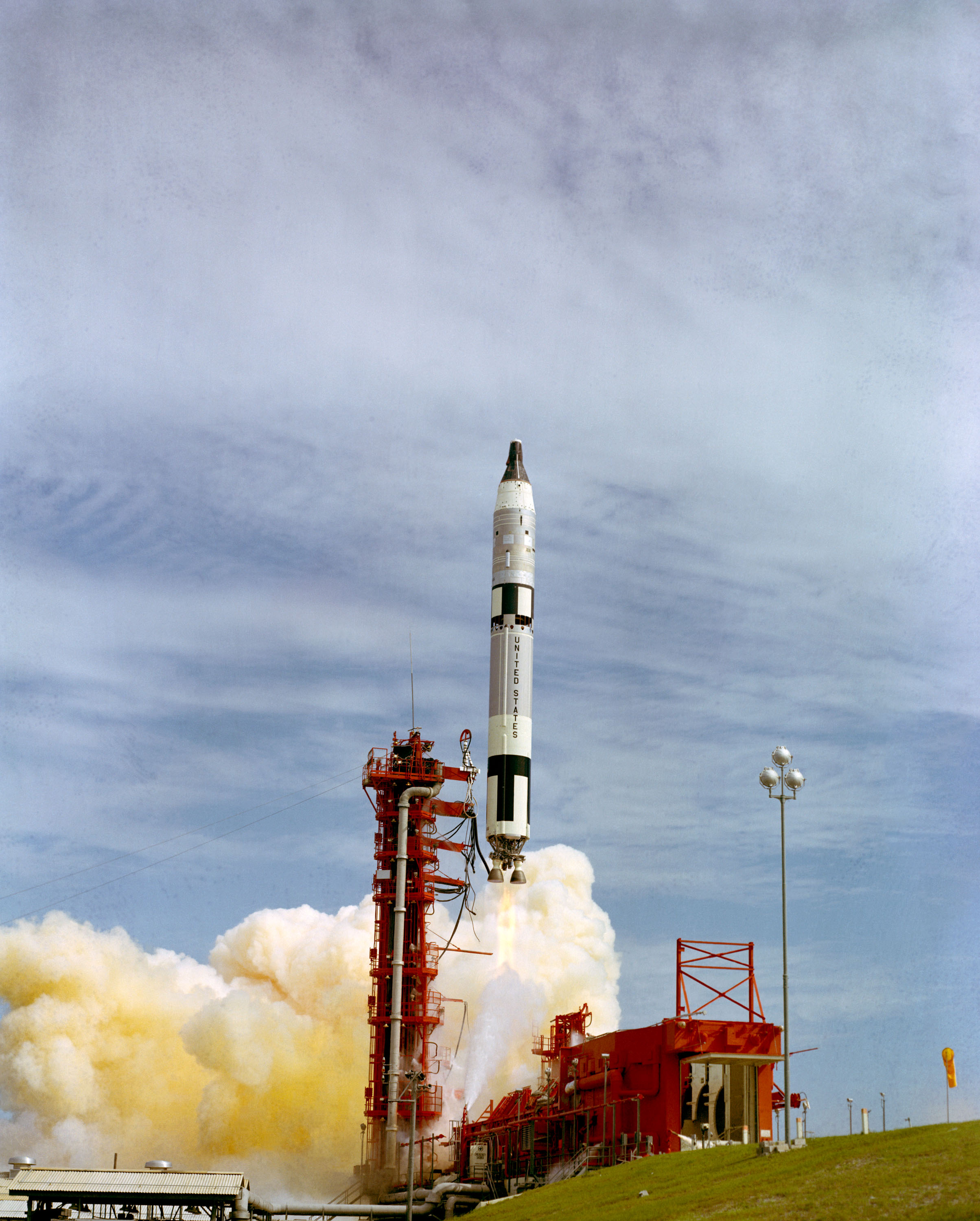 The Gemini-11 spacecraft was successfully launched by NASA from the Kennedy Space Center on Sept. 12, 1966.