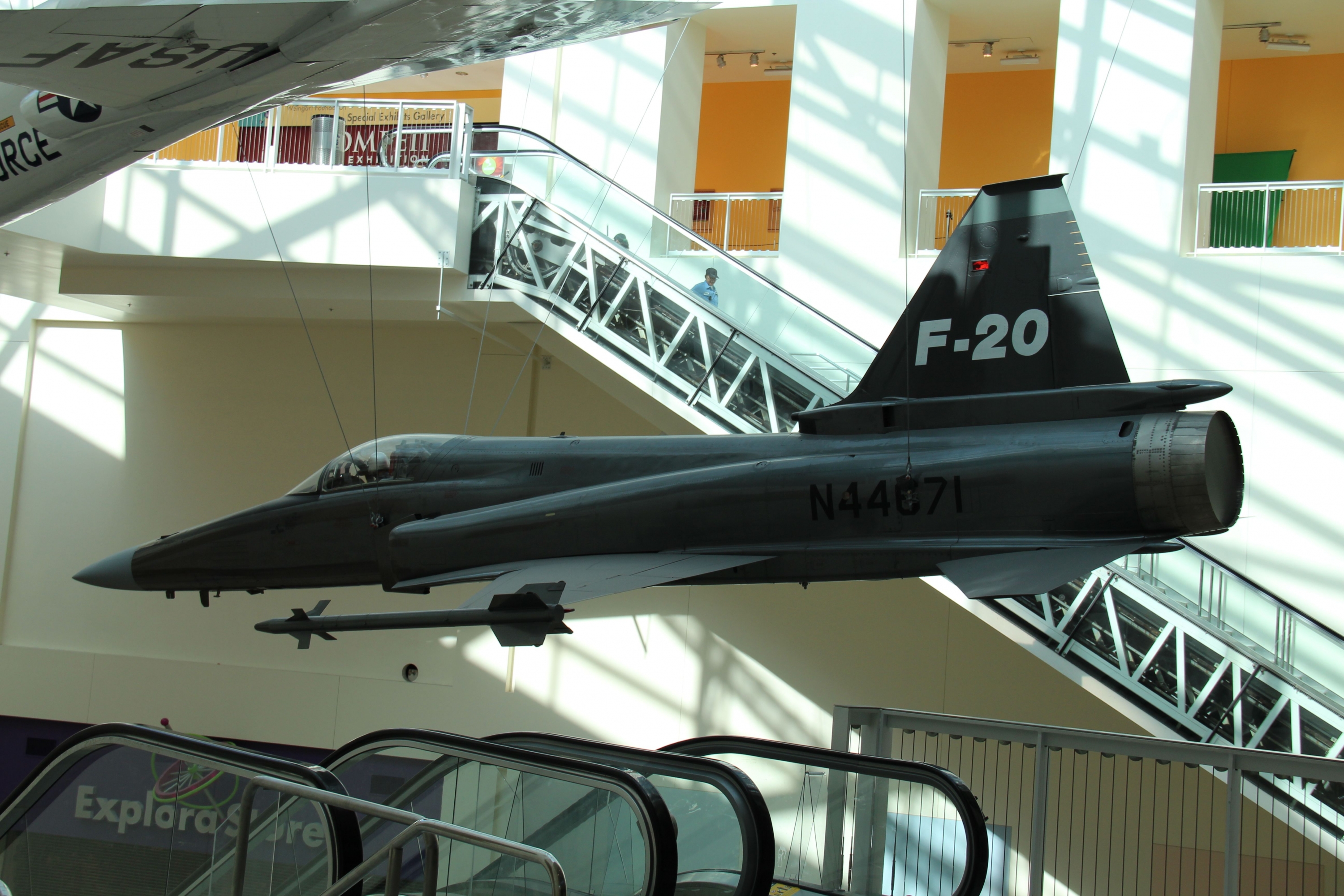 F-20 in front of California Science Center