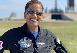 Dr.Sian Proctor at Launch Complex 39A