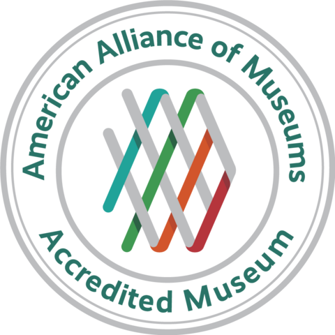American Alliance of Museums logo that includes the words "Accredited Museum"