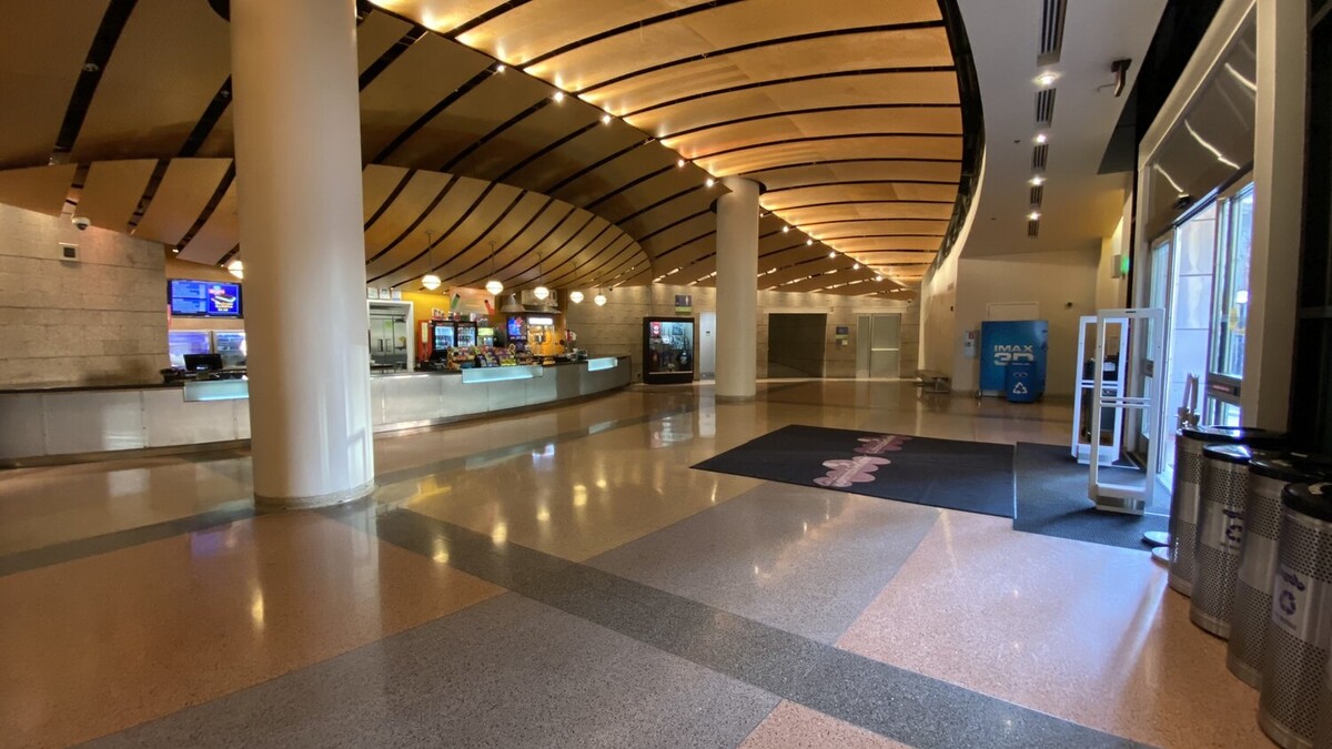 Empty IMAX Theater lobby